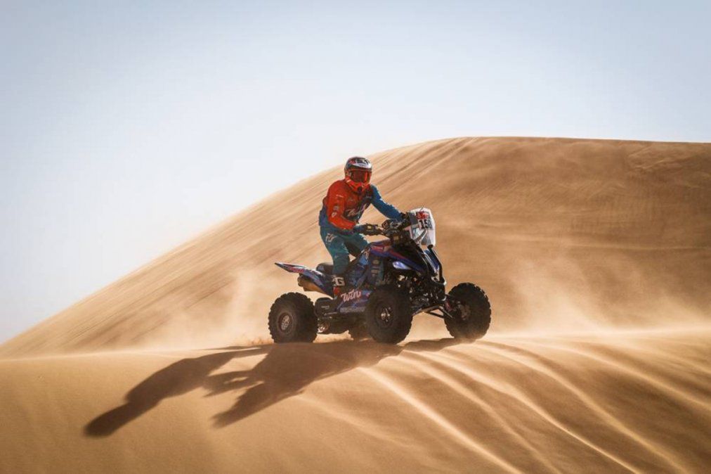 Cavigliasso fue segundo en la Etapa 4 y saltó a la cima en la general en categoría quads del Dakar.