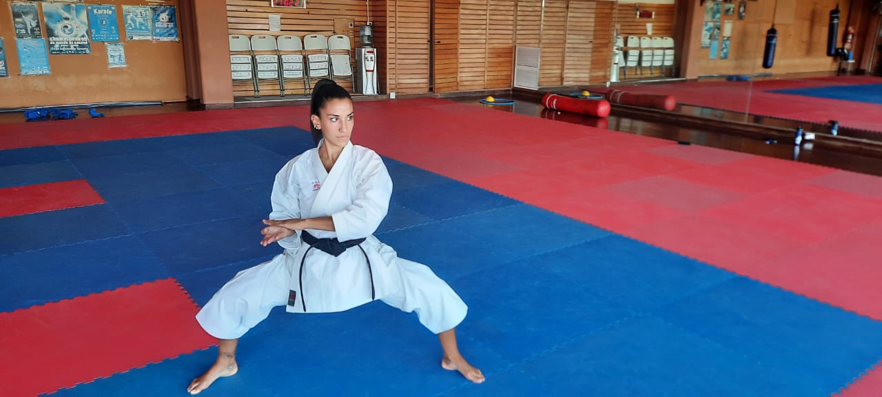 La karateca participó de un entrenamiento de una semana en el CeNARD.