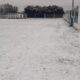 La nieve cubrió la cancha de Alberdi.