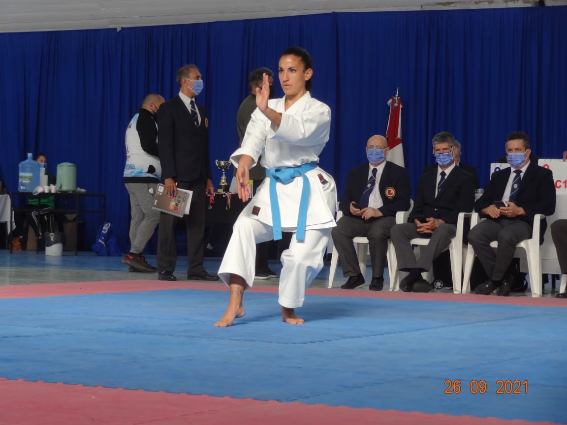 Julieta Mancilla, campeona nacional de karate.
