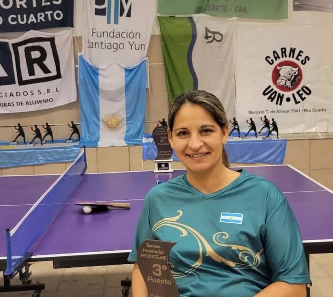 Verónica Blanco participó del 4° Provincial de Tenis de Mesa.