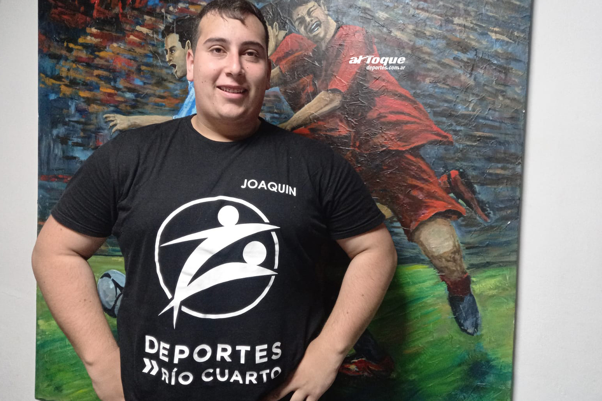 Joaquín Díaz, especialista en powerlifting de Río Cuarto.