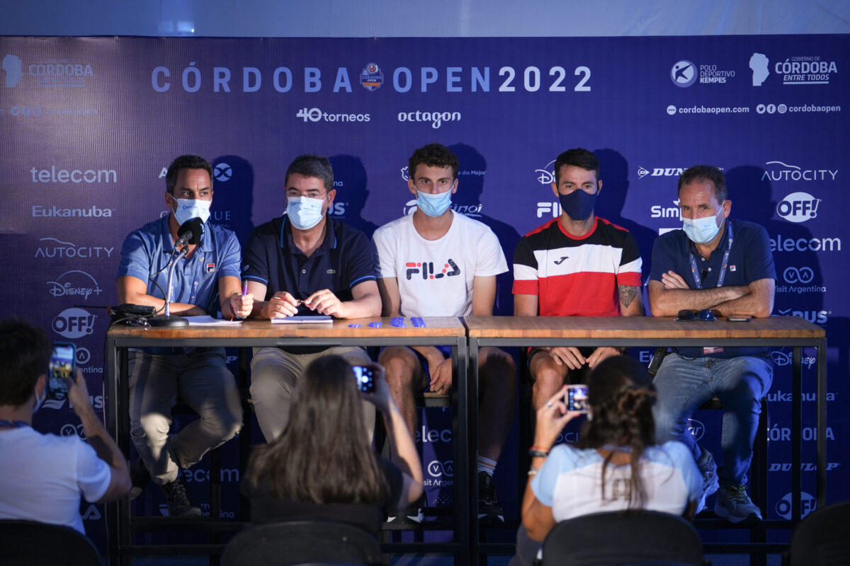 Se sorteó el Córdoba Open 2022 en conferencia de prensa.