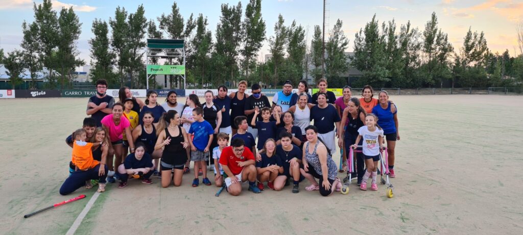 El equipo de hockey adaptado, Caburé.