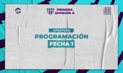 Así se jugará la primera jornada en Primera A.