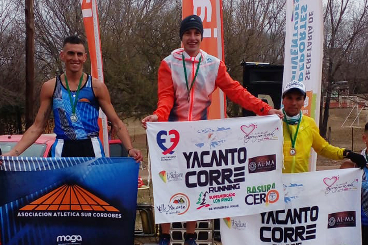 Brian Burgos, campeón provincial de Cross Country.