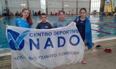Los nadadores de Centro Deportivo Nado en Mar del Plata.