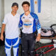 Federico Capello y Joaquín Salum en el Mundial de BMX en Nantes, Francia.