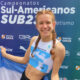 Selene Luciani, en el Campeonato Sudamericano U-23 de Atletismo en Brasil.