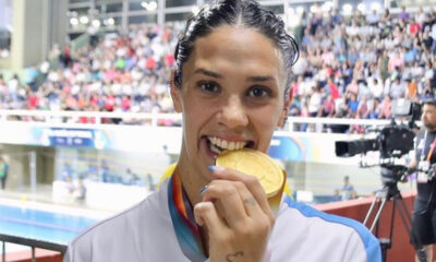 Macarena Ceballos ganó la primera dorada argentina en los Juegos Suramericanos.