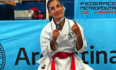 Julieta Mancilla, campeona nacional de kata en el CeNARD.