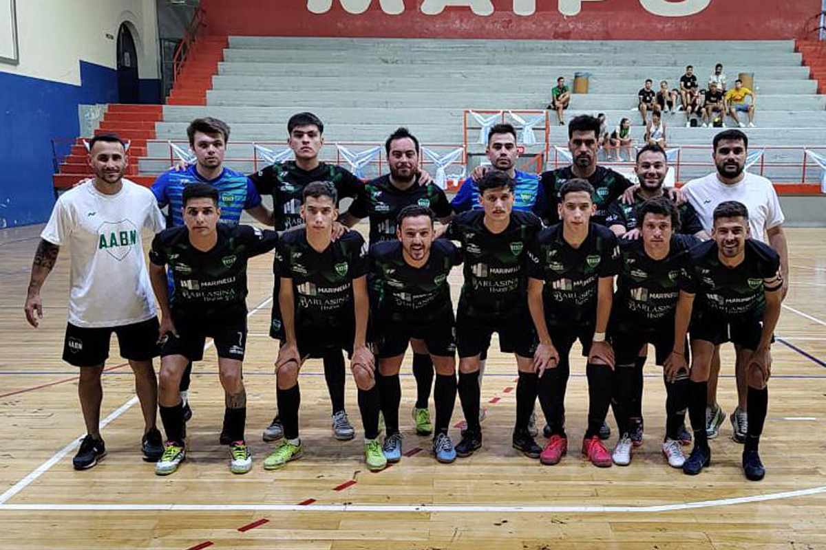 El equipo de futsal de Banda Norte en la Copa Argentina, en Mendoza.