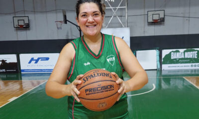 Stefani Gregori, jugadora del maxi básquet de Banda Norte.