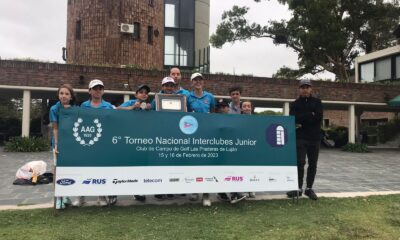 El equipo de Río Cuarto Golf Club en el Torneo Nacional de Interclubes de Menores.