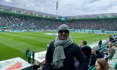 Leo Gasseuy, en el clásico del Rapid y Austria Viena.