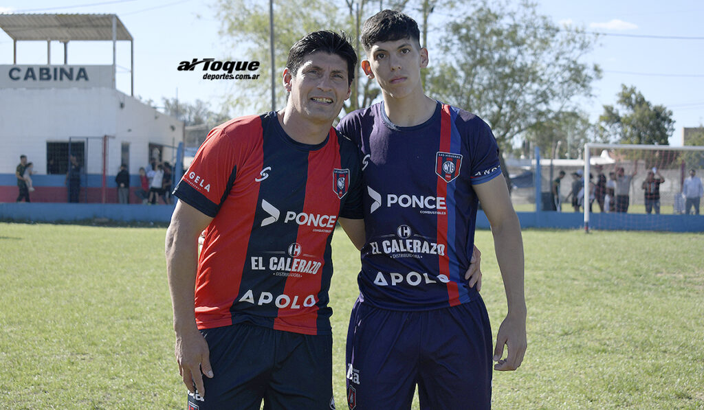 Padre e hijo Rodríguez compartieron cancha por primera vez.