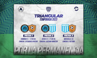 Se conoce el fixture del triangular por el descenso.