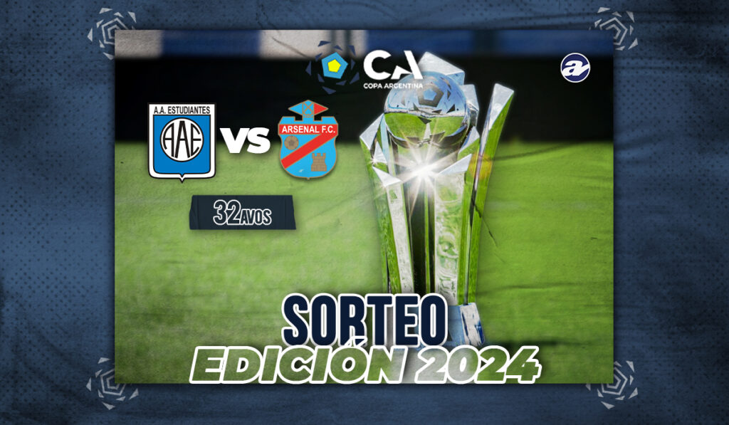 Copa Argentina: Estudiantes enfrentará a Arsenal de Sarandí.