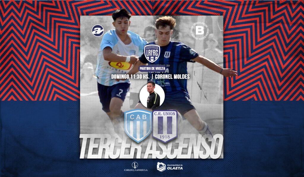 Belgrano y Unión definen el ascenso en Coronel Moldes.