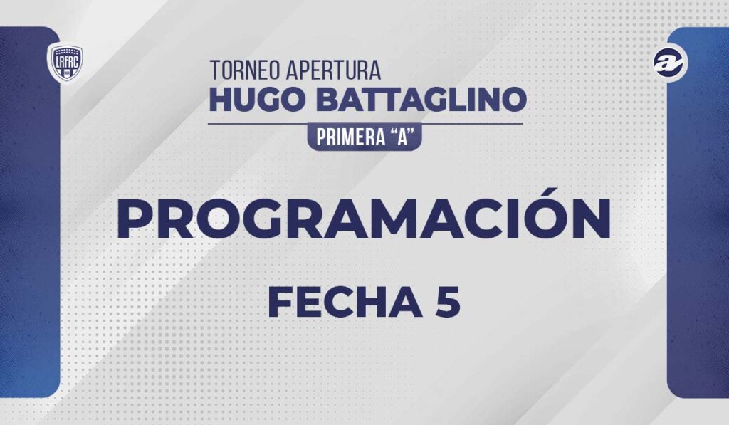 Así se juega la quinta fecha del Apertura.