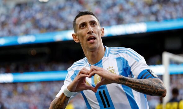 Di María marcó el único gol del partido