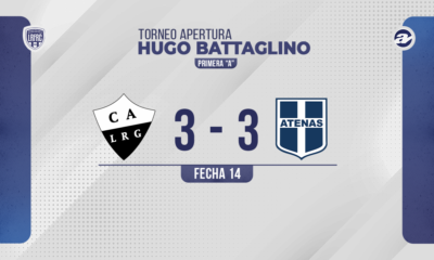 Lutgardis y Atenas empataron en el cierre de la fecha 14.