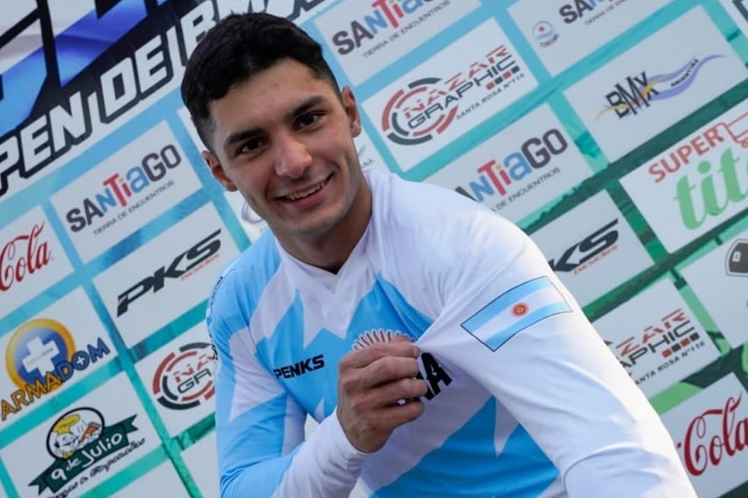 Federico Capello se coronó campeón argentino de BMX.