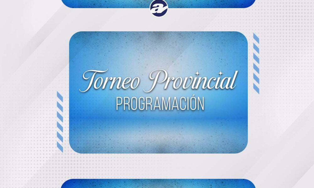 Así se juega la primera fecha del Provincial.