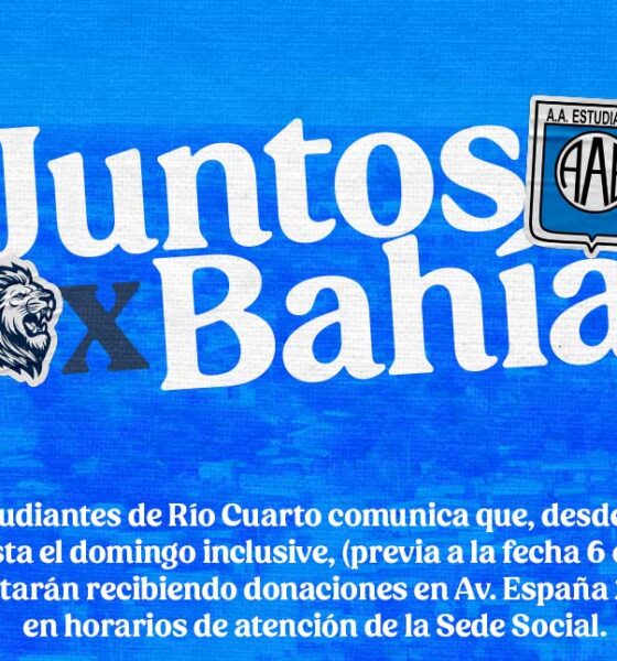 Clubes riocuartenses reciben donaciones para Bahía Blanca: dónde acercarlas y en qué horarios.