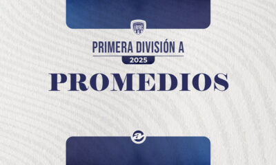 Cómo arrancan los promedios en Primera A 2025.