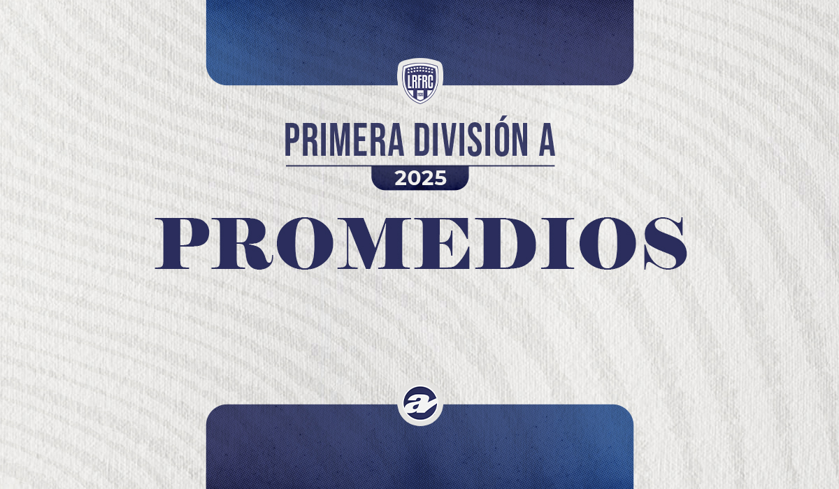 Cómo arrancan los promedios en Primera A 2025.