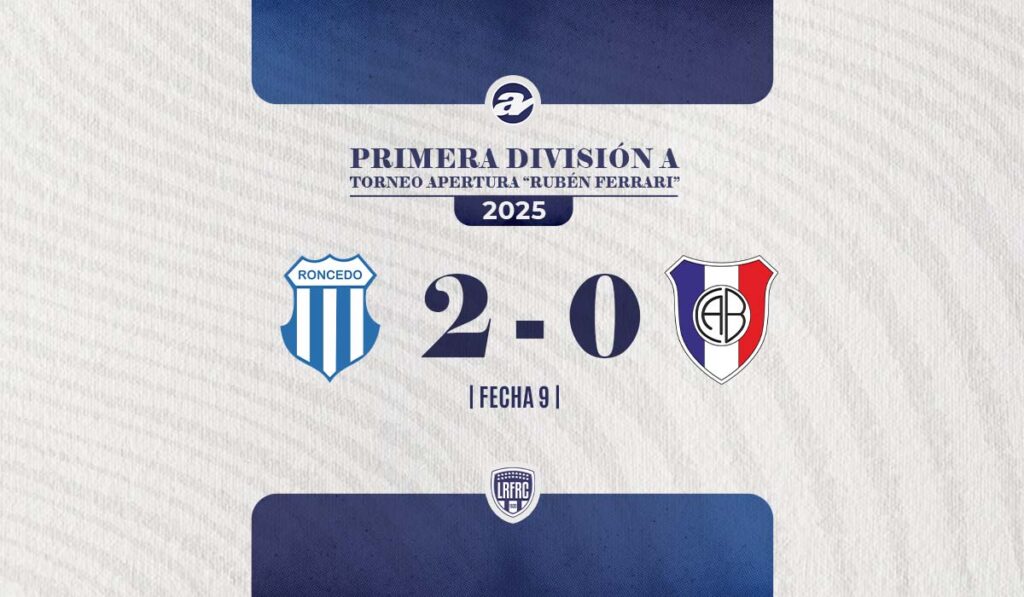Roncedo reafirmó su levantada.