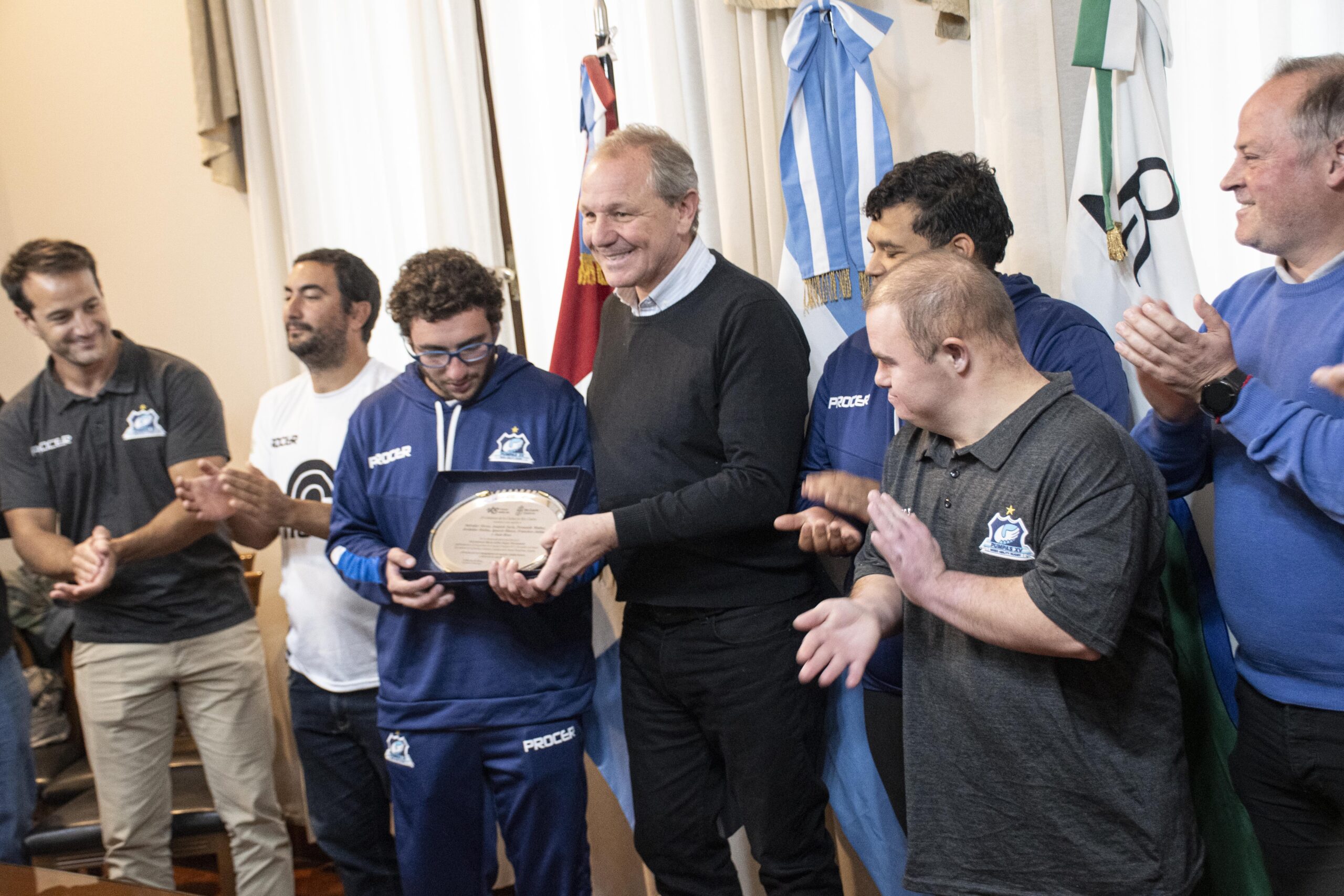 El Municipio reconoció a los riocuartenses consagrados en el mundial de rugby inclusivo de España.