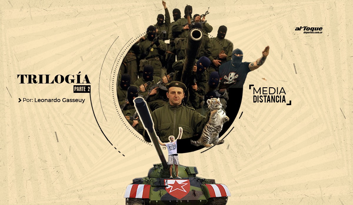Zeljko Raznatovic (izquierda), conocido como Arkan. Una figura cercana a la política y al fútbol que provocó crímenes contra la humanidad y constituyó Los Tigres de Arkan, un grupo paramilitar que masacró en la Guerra de los Balcanes.