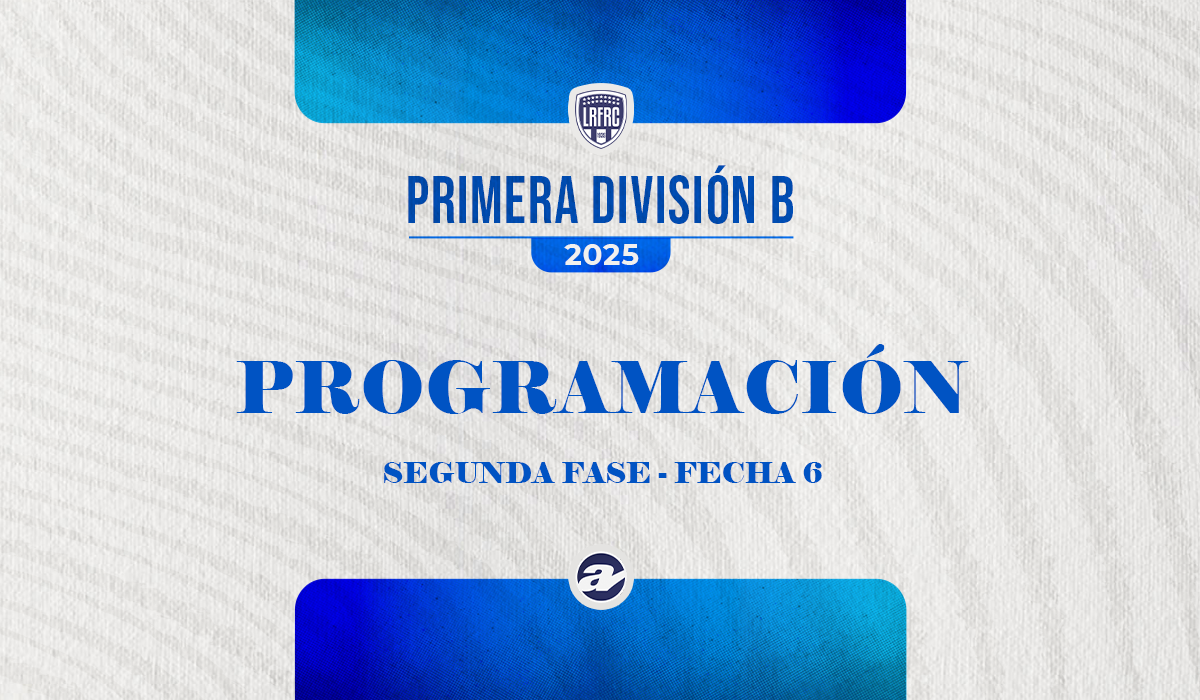 La programación de la sexta fecha de Primera B.