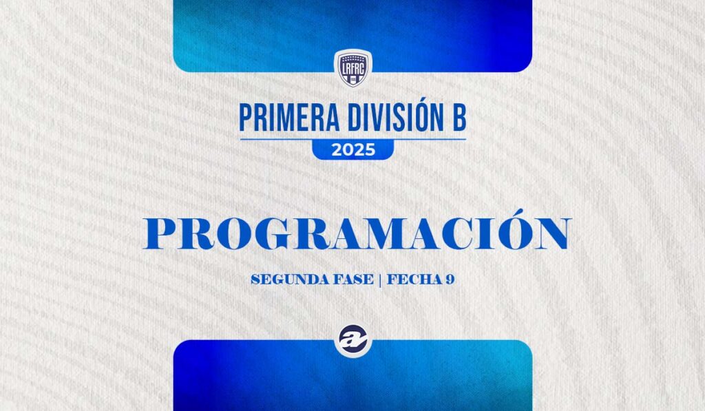 Este fin de semana se jugará la novena fecha de la Segunda Fase de la Primera División B. Será la última jornada de la primera ronda, donde el puntero de la Zona Campeonato tendrá un duro rival enfrente. Repasá la programación completa.