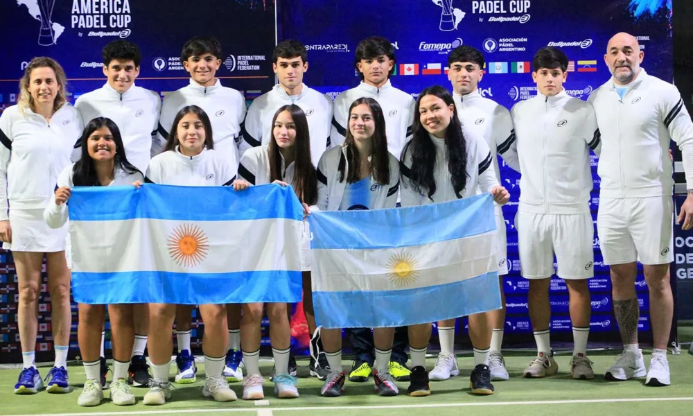 Con la riocuartense Victoria Vilchez, Argentina ganó la semifinal de la América Pádel Cup.