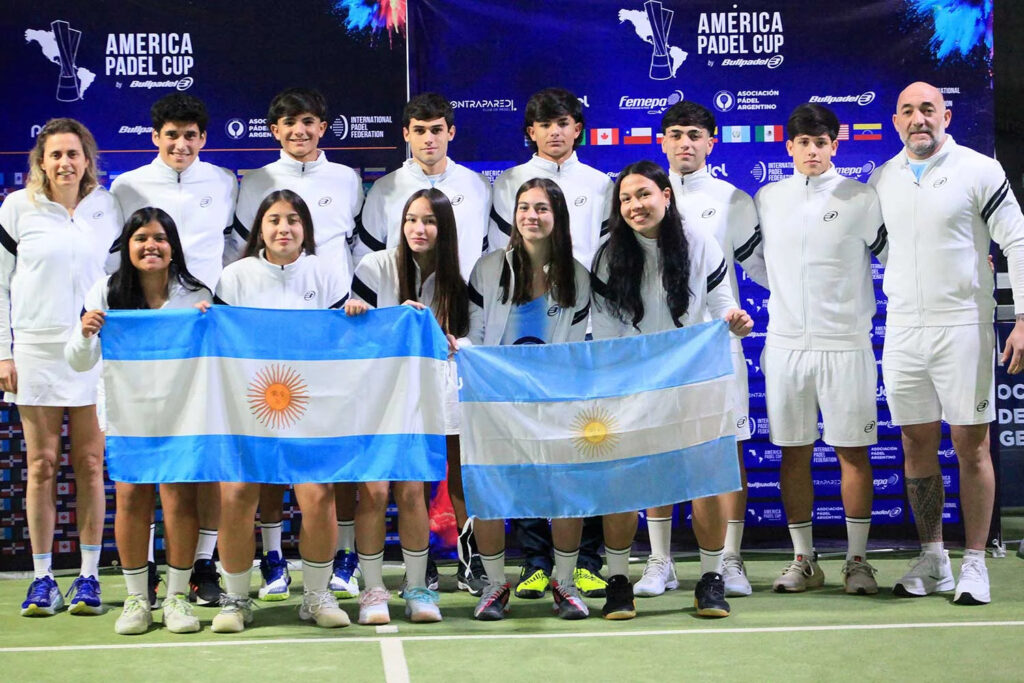 Con la riocuartense Victoria Vilchez, Argentina ganó la semifinal de la América Pádel Cup.