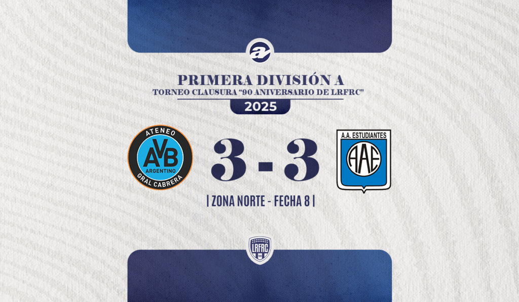 Electrizante empate en General Cabrera.