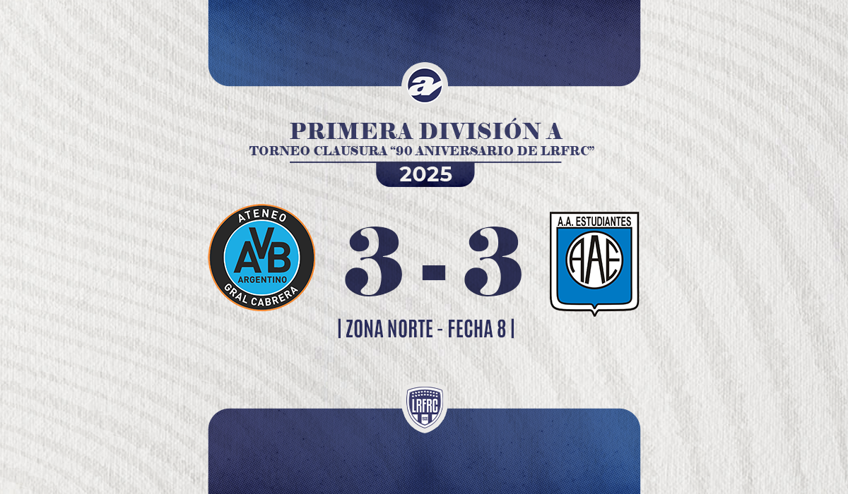 Electrizante empate en General Cabrera.