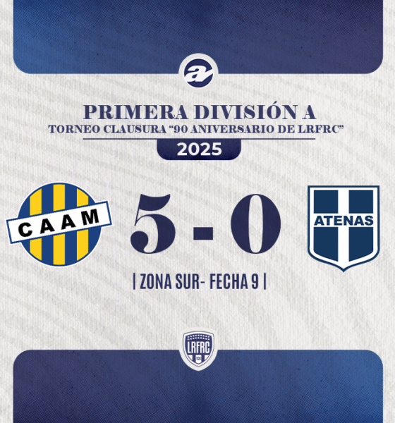 Atlético Adelia María goleó en el cierre de la fecha 9 del Clausura.