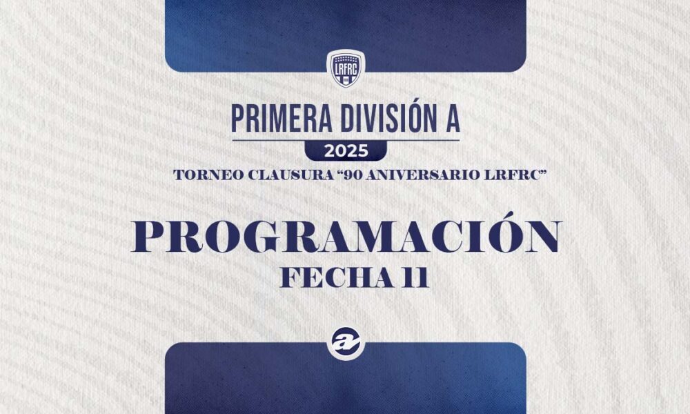 Este fin de semana se disputará la undécima fecha del Torneo Clausura de Primera A. El puntero Toro Club expone la cima recibiendo a Atlético Adelia María en cancha de Everton. Por el Norte, el líder Roncedo visita General Cabrera.