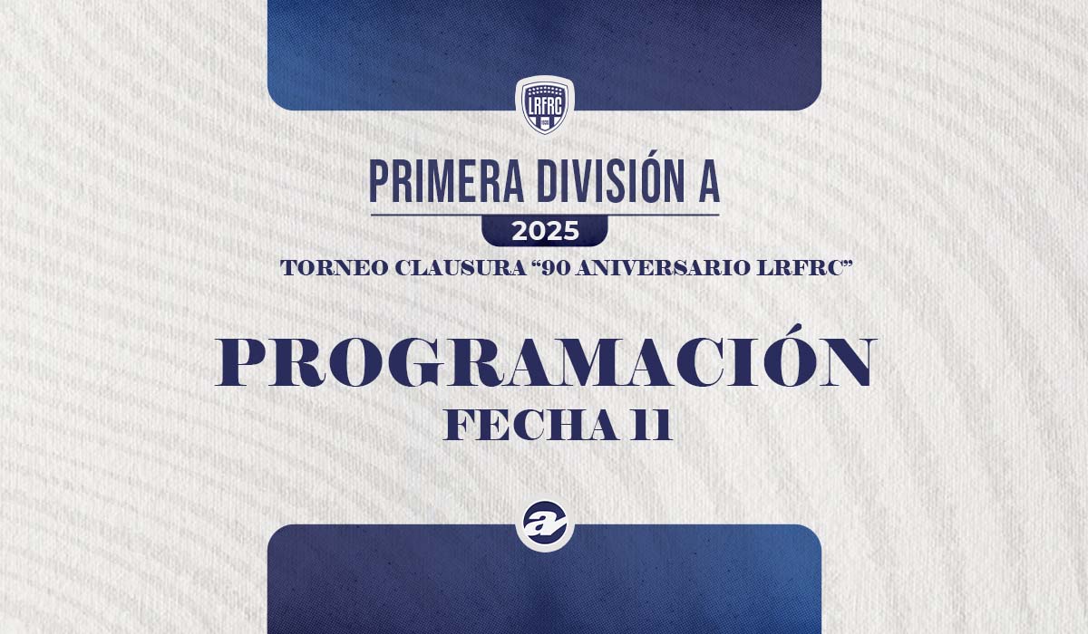 Este fin de semana se disputará la undécima fecha del Torneo Clausura de Primera A. El puntero Toro Club expone la cima recibiendo a Atlético Adelia María en cancha de Everton. Por el Norte, el líder Roncedo visita General Cabrera.