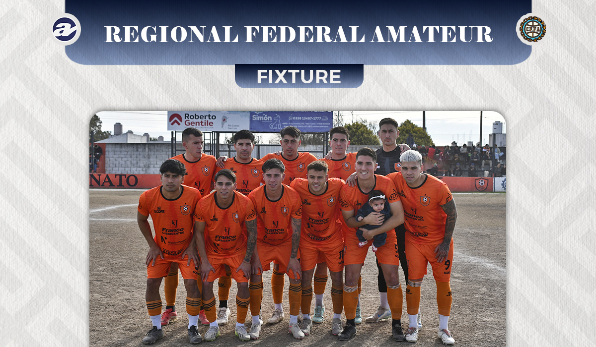 Renato Cesarini ya conoce su fixture en el Regional Amateur.