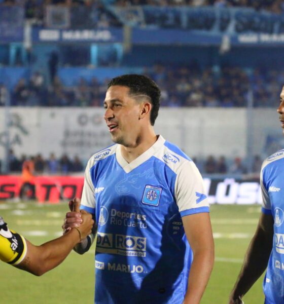 El delantero de Estudiantes fue uno de los que dejó su análisis tras el triunfazo 2-0 ante Deportivo Madryn por la primera final del Reducido por el segundo ascenso a Liga Profesional.