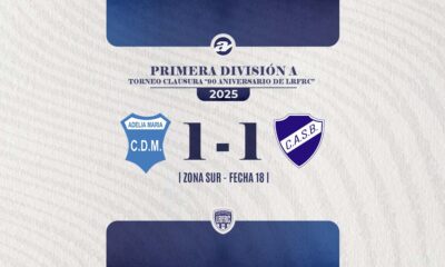 Empate en la despedida de año para Municipal de Adelia María y Atlético San Basilio.