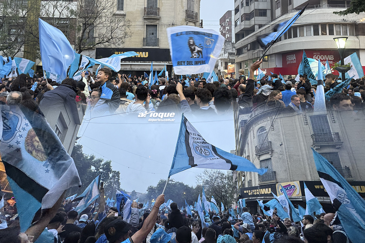 El día en que la ciudad se pintó de celeste.
