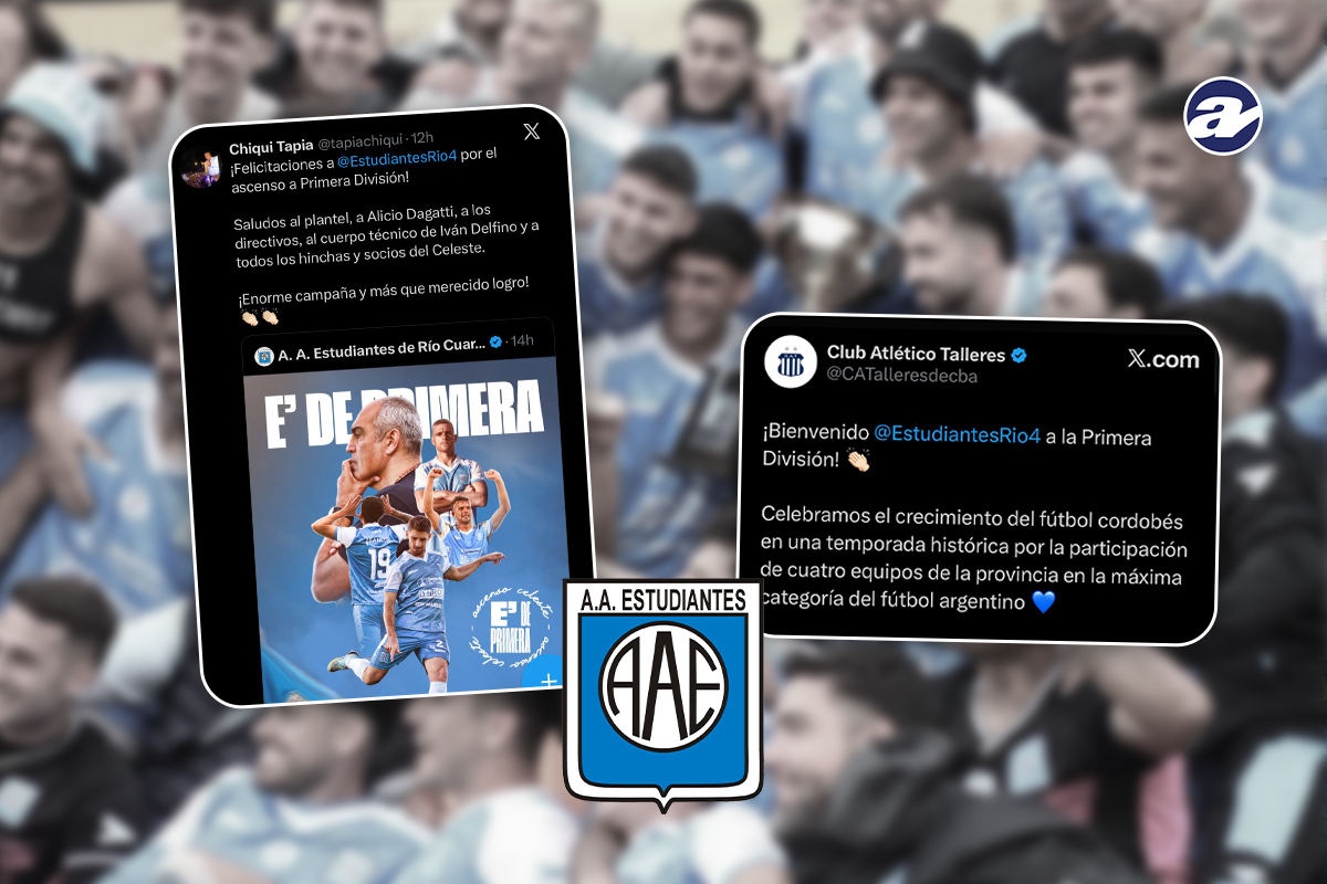 El León volvió a la máxima categoría después de 40 años y las felicitaciones no tardaron en llegar.