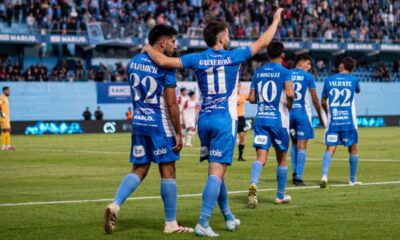 "El León del Imperio" venció al "Globo" por 2-0 con gritos de Mateo Bajamich y Gabriel Alanís y por primera vez sumó de a tres en Liga Profesional.