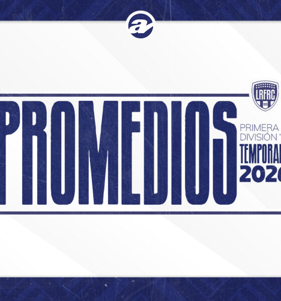Así inician los promedios en Primera A 2026.